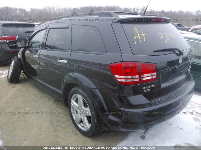 3D4PH5FV2AT179625 - 2010 DODGE JOURNEY SXT BLACK photo 3