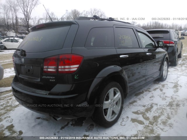 3D4PH5FV2AT179625 - 2010 DODGE JOURNEY SXT BLACK photo 4