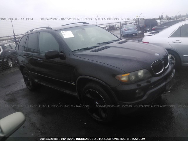 5UXFB53585LV12411 - 2005 BMW X5 4.4I BLACK photo 1