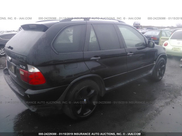 5UXFB53585LV12411 - 2005 BMW X5 4.4I BLACK photo 4