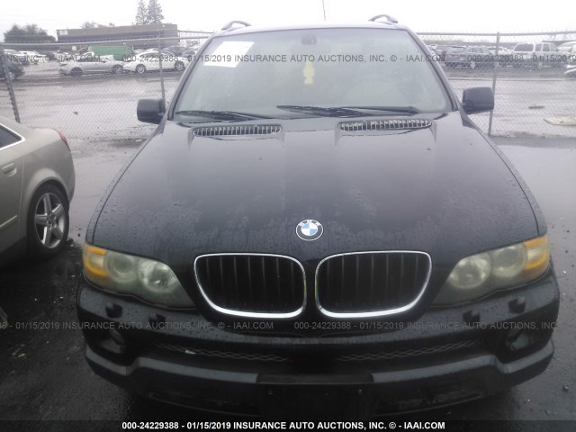 5UXFB53585LV12411 - 2005 BMW X5 4.4I BLACK photo 6