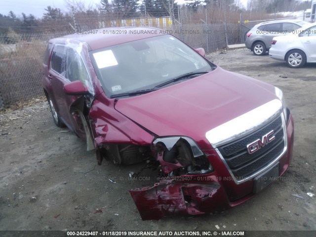 2GKALMEK8E6353067 - 2014 GMC TERRAIN SLE MAROON photo 1