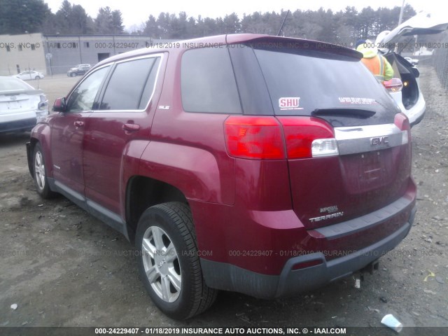 2GKALMEK8E6353067 - 2014 GMC TERRAIN SLE MAROON photo 3