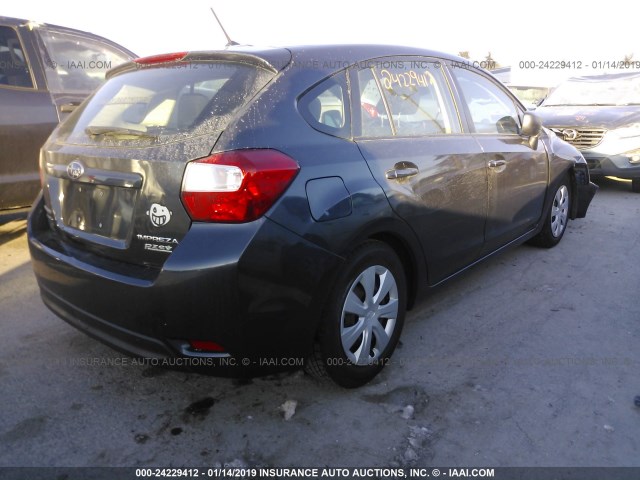 JF1GPAA61DG824854 - 2013 SUBARU IMPREZA GRAY photo 4