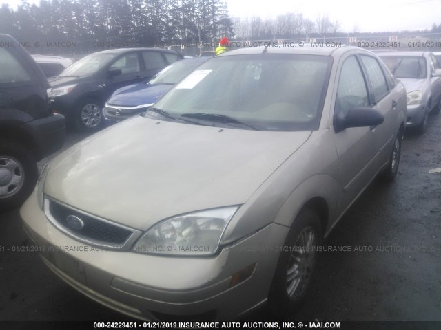 1FAFP34N27W237552 - 2007 FORD FOCUS ZX4/S/SE/SES Champagne photo 2