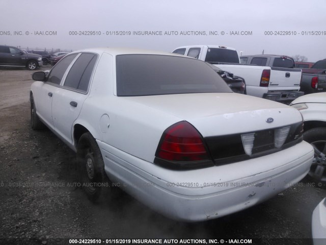 2FABP7BV3AX100950 - 2010 FORD CROWN VICTORIA POLICE INTERCEPTOR WHITE photo 3