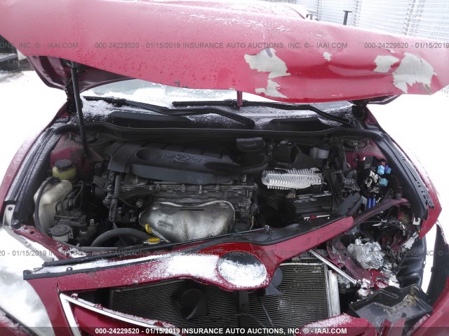 4T4BF3EK2BR127199 - 2011 TOYOTA CAMRY SE/LE/XLE 红色 照片 10