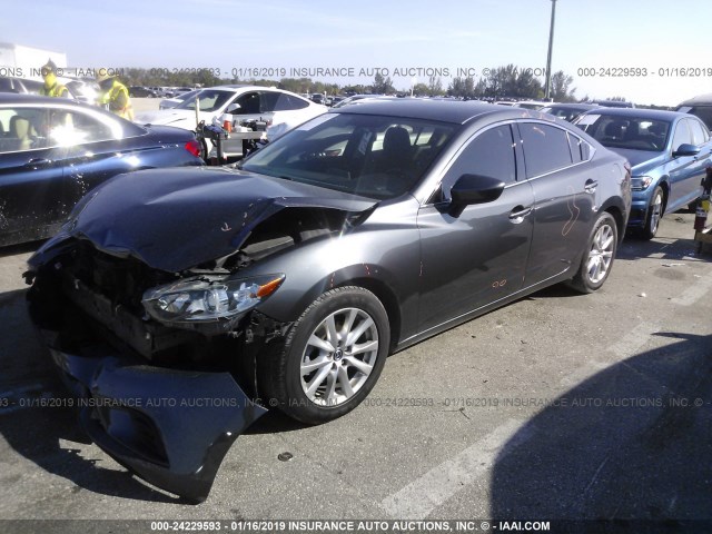 JM1GJ1U59G1475156 - 2016 MAZDA 6 SPORT GRAY photo 2