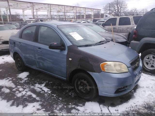 KL1TD56647B148104 - 2007 CHEVROLET AVEO LS Light Blue photo 1