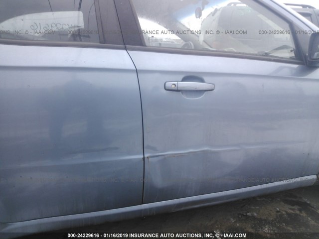 KL1TD56647B148104 - 2007 CHEVROLET AVEO LS Light Blue photo 6