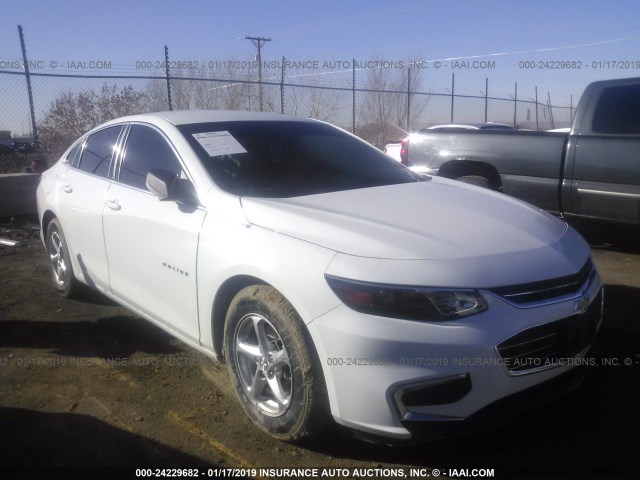 1G1ZB5ST2GF342667 - 2016 CHEVROLET MALIBU LS WHITE photo 1