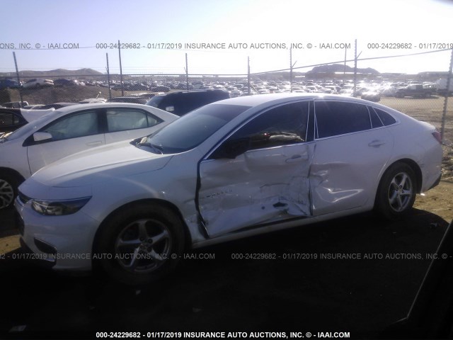 1G1ZB5ST2GF342667 - 2016 CHEVROLET MALIBU LS WHITE photo 2