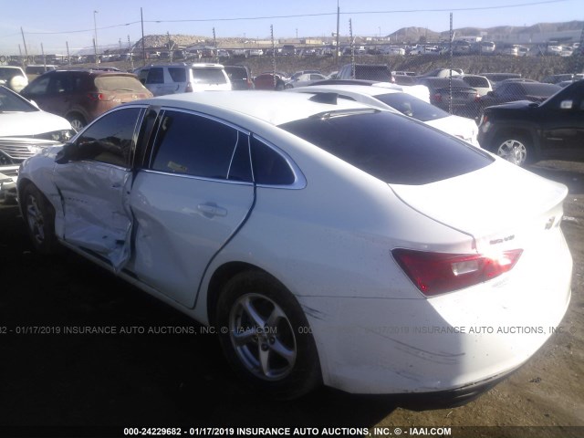 1G1ZB5ST2GF342667 - 2016 CHEVROLET MALIBU LS WHITE photo 3