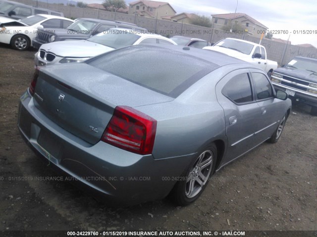 2B3KA53H96H219145 - 2006 DODGE CHARGER R/T GRAY photo 4