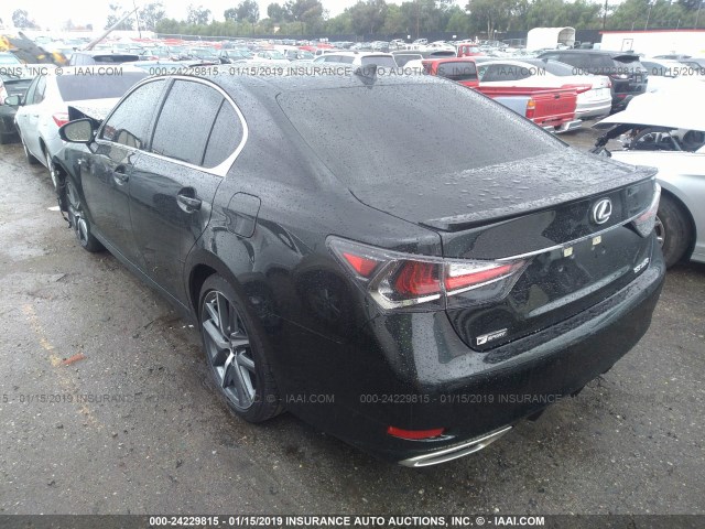 JTHBZ1BL1JA015838 - 2018 LEXUS GS 350/BASE/F SPORT BLACK photo 3