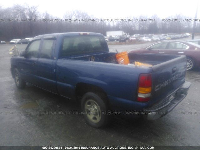 2GCEC19W421132292 - 2002 CHEVROLET SILVERADO C1500 BLUE photo 3