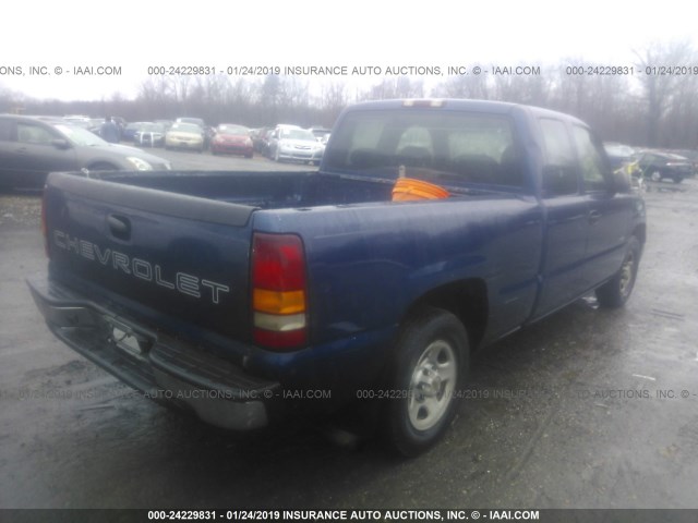 2GCEC19W421132292 - 2002 CHEVROLET SILVERADO C1500 BLUE photo 4