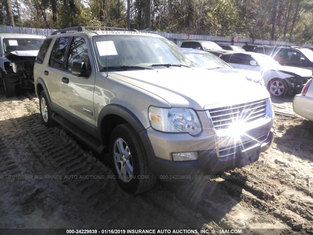 1FMEU63E26UA17173 - 2006 FORD EXPLORER XLT TAN photo 1