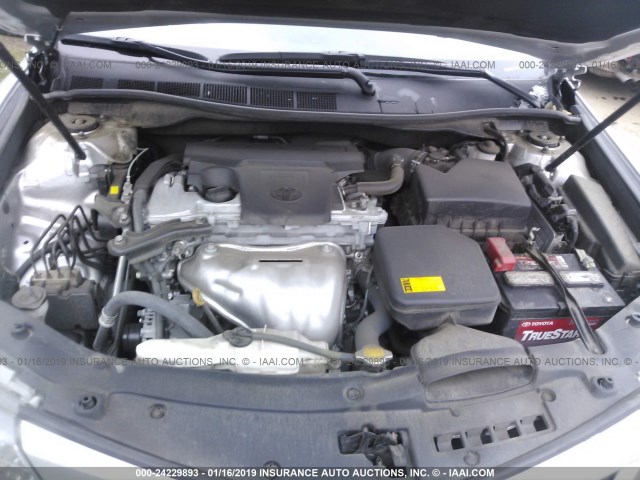 4T1BF1FK2EU347900 - 2014 TOYOTA CAMRY L/SE/LE/XLE 银色 照片 10