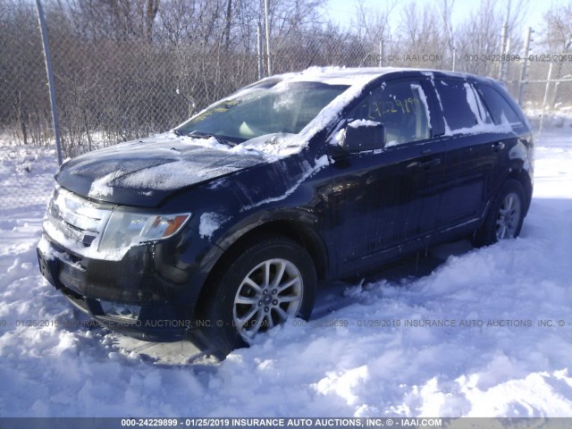 2FMDK39C27BA28848 - 2007 FORD EDGE SEL PLUS BLACK photo 2