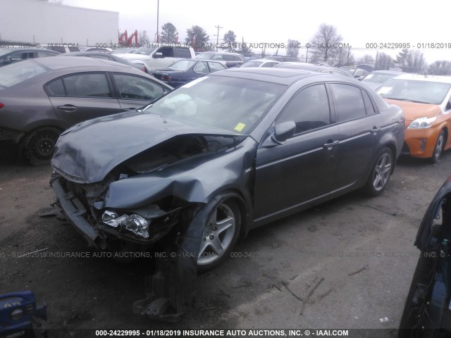 19UUA66246A043870 - 2006 ACURA 3.2TL GRAY photo 2