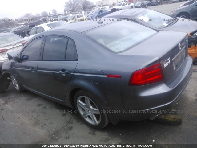 19UUA66246A043870 - 2006 ACURA 3.2TL GRAY photo 3