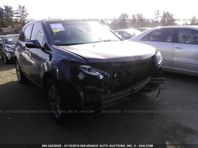 2HNYD2H63AH516730 - 2010 ACURA MDX TECHNOLOGY GRAY photo 1