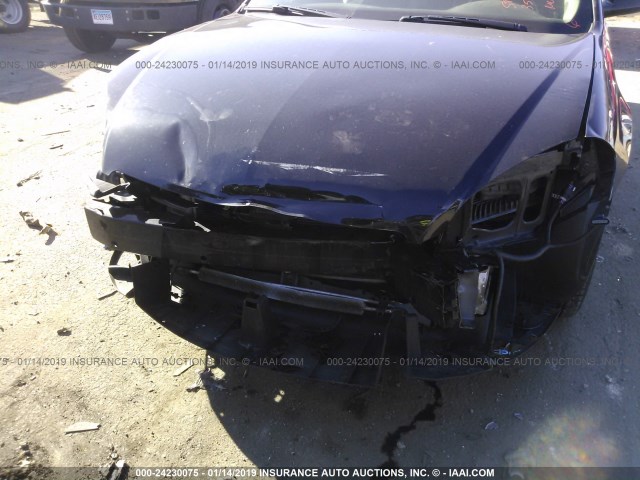 2G1WC5E32C1330693 - 2012 CHEVROLET IMPALA LTZ BLACK photo 6