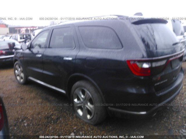 1C4RDHAGXFC729376 - 2015 DODGE DURANGO SXT BLACK photo 3