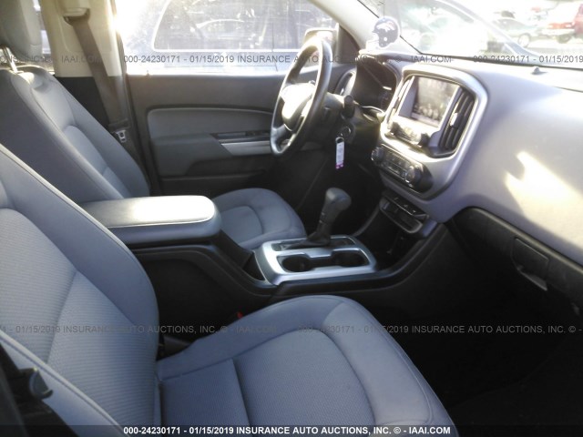 1GCGTCEN4H1153773 - 2017 CHEVROLET COLORADO LT SILVER photo 5