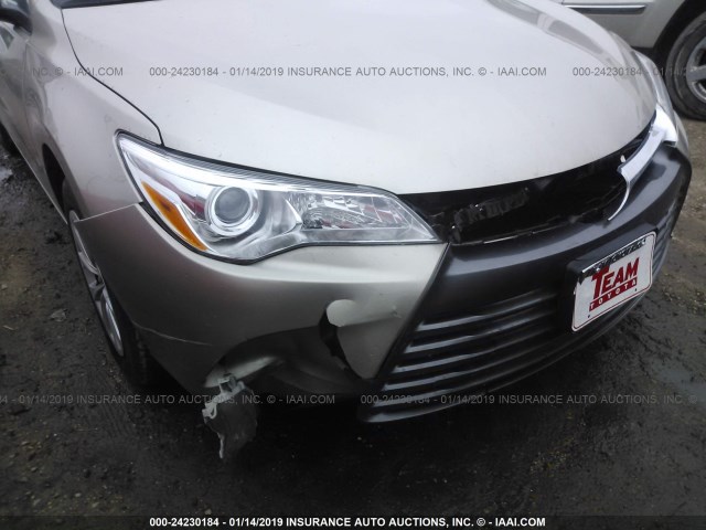 4T1BF1FK3HU294516 - 2017 TOYOTA CAMRY LE/XLE/SE/XSE TAN photo 6