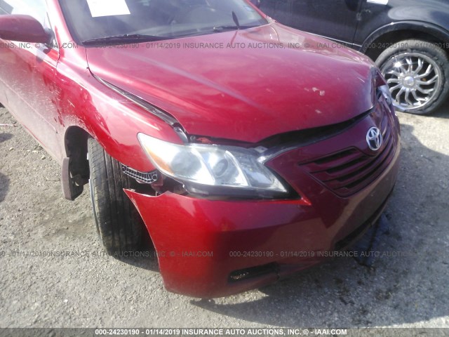 4T1BE46K69U376388 - 2009 TOYOTA CAMRY SE/LE/XLE 红色 照片 6