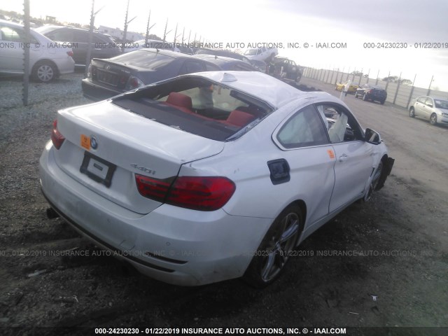 WBA4P1C59HK522584 - 2017 BMW 440I WHITE photo 4