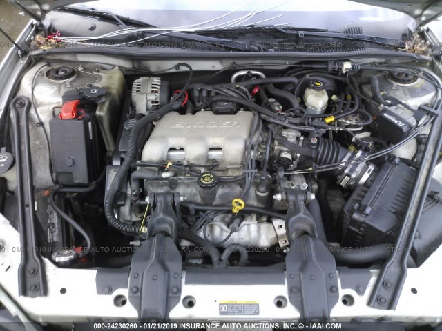 1G2WK52J62F114029 - 2002 PONTIAC GRAND PRIX SE ვერცხლისფერი ფოტო 10