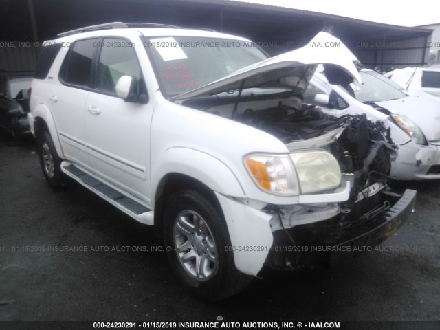 5TDBT48A36S268910 - 2006 TOYOTA SEQUOIA LIMITED WHITE photo 1