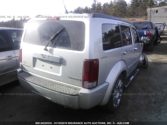 1D4PU4GK4BW514521 - 2011 DODGE NITRO HEAT SILVER photo 4