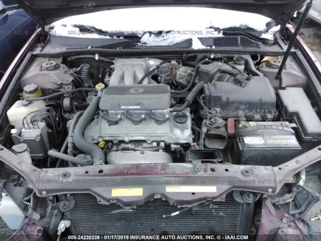 4T1BF30KX2U023240 - 2002 TOYOTA CAMRY LE/XLE/SE MAROON photo 10