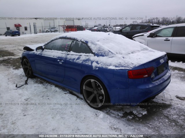 WUAC6AFR0EA901428 - 2014 AUDI RS5 BLUE photo 3