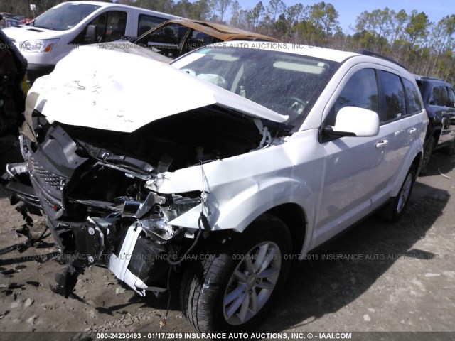 3C4PDCBGXHT572268 - 2017 DODGE JOURNEY SXT WHITE photo 2