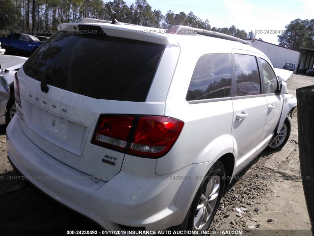 3C4PDCBGXHT572268 - 2017 DODGE JOURNEY SXT WHITE photo 4