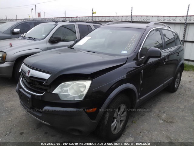 3GSCL33P18S538441 - 2008 SATURN VUE XE BLACK photo 2