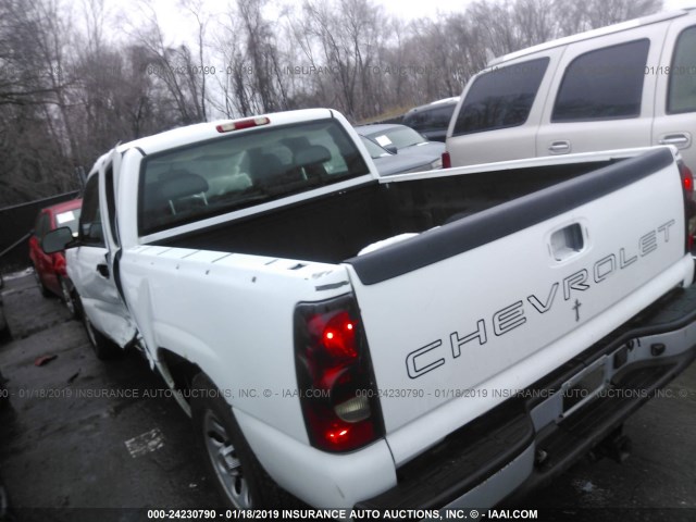 1GCEC19V45Z203140 - 2005 CHEVROLET SILVERADO C1500 WHITE photo 3