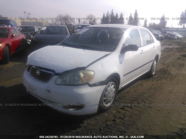 1NXBR32E36Z571360 - 2006 TOYOTA COROLLA CE/LE/S WHITE photo 2