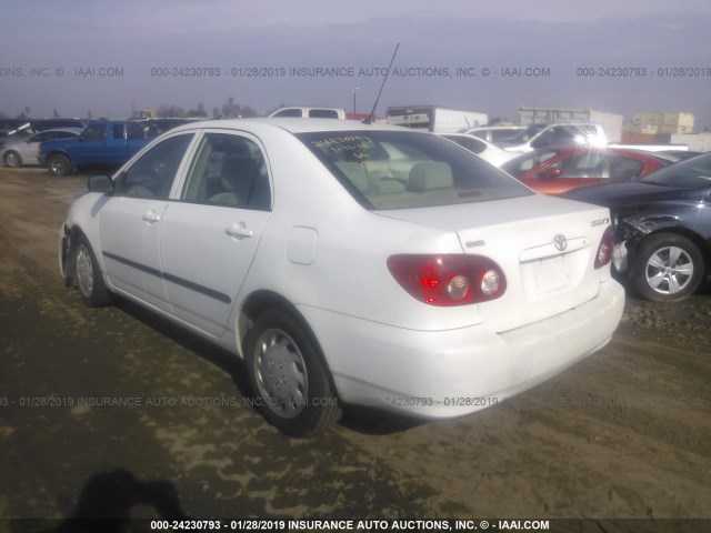 1NXBR32E36Z571360 - 2006 TOYOTA COROLLA CE/LE/S WHITE photo 3