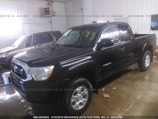5TFUX4EN3EX029208 - 2014 TOYOTA TACOMA ACCESS CAB შავი ფოტო 2