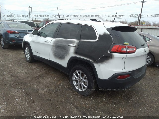 1C4PJLCB5HW573849 - 2017 JEEP CHEROKEE LATITUDE WHITE photo 3