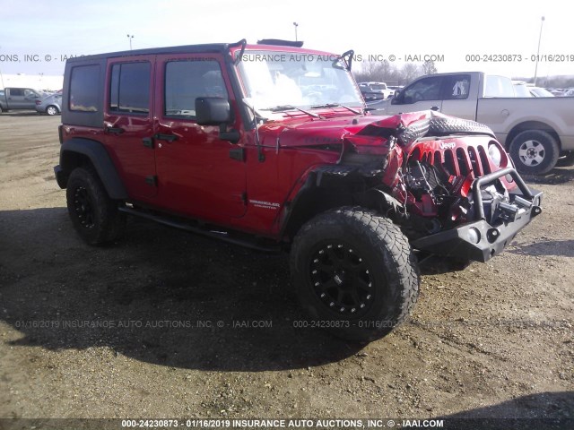 1J4GA69159L713749 - 2009 JEEP WRANGLER UNLIMITE RUBICON RED photo 1