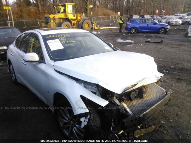 JN1BV7AR9EM701168 - 2014 INFINITI Q50 PREMIUM/SPORT WHITE photo 1