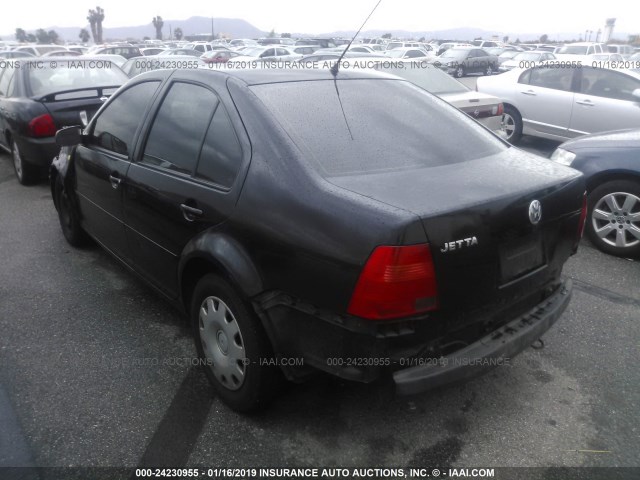 3VWRC29M8XM058684 - 1999 VOLKSWAGEN JETTA GL BLACK photo 3