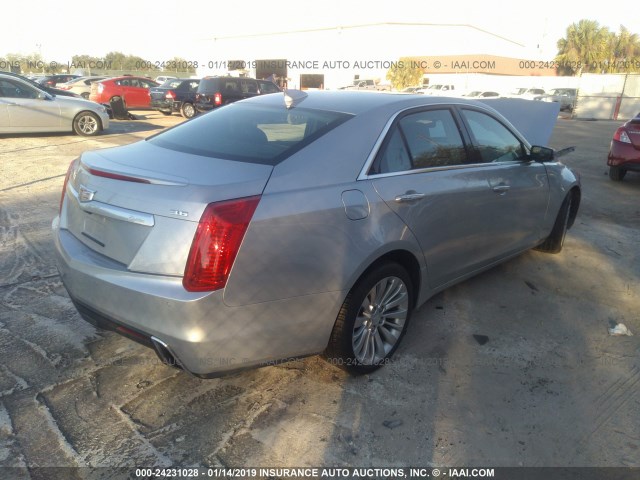 1G6AS5SS3J0175518 - 2018 CADILLAC CTS PREMIUM LUXURY SILVER photo 4